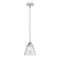 Cone Mini Pendant shown in the Polished Chrome finish with a Seedy shade