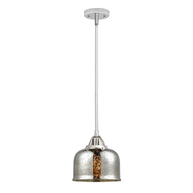 Bell Mini Pendant shown in the Polished Chrome finish with a Silver Plated Mercury shade