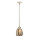 Chatham Mini Pendant shown in the Polished Nickel finish with a Mercury shade