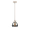 Fulton Mini Pendant shown in the Polished Nickel finish with a Plated Smoke shade