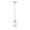 Canton Mini Pendant shown in the Polished Nickel finish with a Matte White shade