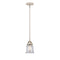 Canton Mini Pendant shown in the Polished Nickel finish with a Clear shade