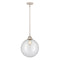 Beacon Mini Pendant shown in the Polished Nickel finish with a Clear shade