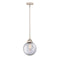 Beacon Mini Pendant shown in the Polished Nickel finish with a Clear shade