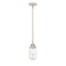 Dover Mini Pendant shown in the Polished Nickel finish with a Clear shade