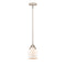 Bell Mini Pendant shown in the Polished Nickel finish with a Matte White shade