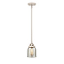 Bell Mini Pendant shown in the Polished Nickel finish with a Silver Plated Mercury shade