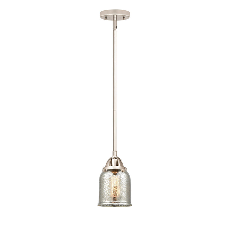 Bell Mini Pendant shown in the Polished Nickel finish with a Silver Plated Mercury shade