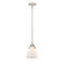 Cone Mini Pendant shown in the Polished Nickel finish with a Matte White shade