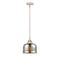 Bell Mini Pendant shown in the Polished Nickel finish with a Silver Plated Mercury shade