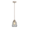 Chatham Mini Pendant shown in the Brushed Satin Nickel finish with a Clear shade