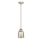 Bell Mini Pendant shown in the Brushed Satin Nickel finish with a Silver Plated Mercury shade