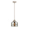 Bell Mini Pendant shown in the Brushed Satin Nickel finish with a Silver Plated Mercury shade