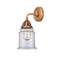 Canton Sconce shown in the Antique Copper finish with a Clear shade