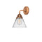 Cone Sconce shown in the Antique Copper finish with a Clear shade