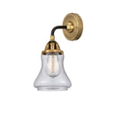 Bellmont Sconce shown in the Black Antique Brass finish with a Seedy shade