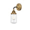 Dover Sconce shown in the Black Antique Brass finish with a Clear shade