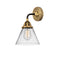 Cone Sconce shown in the Black Antique Brass finish with a Clear shade