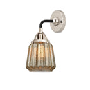 Chatham Sconce shown in the Black Polished Nickel finish with a Mercury shade