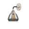 Fulton Sconce shown in the Black Polished Nickel finish with a Plated Smoke shade