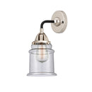 Canton Sconce shown in the Black Polished Nickel finish with a Seedy shade