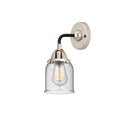 Bell Sconce shown in the Black Polished Nickel finish with a Seedy shade