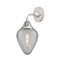 Geneseo Sconce shown in the Polished Chrome finish with a Clear Crackled shade