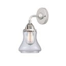 Bellmont Sconce shown in the Polished Chrome finish with a Clear shade