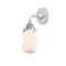 Dover Sconce shown in the Polished Chrome finish with a Matte White shade