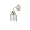 Bell Sconce shown in the Polished Nickel finish with a Seedy shade