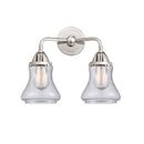 Bellmont Bath Vanity Light shown in the Polished Chrome finish with a Seedy shade