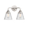 Cone Bath Vanity Light shown in the Polished Chrome finish with a Seedy shade