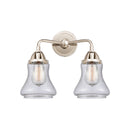 Bellmont Bath Vanity Light shown in the Polished Nickel finish with a Seedy shade