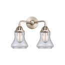 Bellmont Bath Vanity Light shown in the Brushed Satin Nickel finish with a Seedy shade