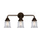 Canton Bath Vanity Light shown in the Oil Rubbed Bronze finish with a Clear shade