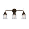 Canton Bath Vanity Light shown in the Oil Rubbed Bronze finish with a Seedy shade