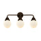 Beacon Bath Vanity Light shown in the Oil Rubbed Bronze finish with a Matte White shade