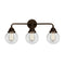 Beacon Bath Vanity Light shown in the Oil Rubbed Bronze finish with a Clear shade