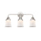 Canton Bath Vanity Light shown in the Polished Chrome finish with a Matte White shade