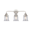 Canton Bath Vanity Light shown in the Polished Chrome finish with a Clear shade