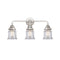 Canton Bath Vanity Light shown in the Polished Chrome finish with a Clear shade