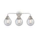 Beacon Bath Vanity Light shown in the Polished Chrome finish with a Seedy shade