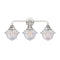 Oxford Bath Vanity Light shown in the Polished Chrome finish with a Seedy shade