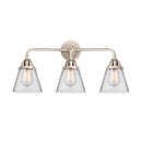 Innovations Lighting Small Cone 3 Light  24.25" Bath Vanity Light 288-3W-PN-G62