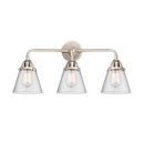 Innovations Lighting Small Cone 3 Light  24.25" Bath Vanity Light 288-3W-PN-G64