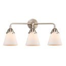 Innovations Lighting Small Cone 3 Light  24.25" Bath Vanity Light 288-3W-SN-G61