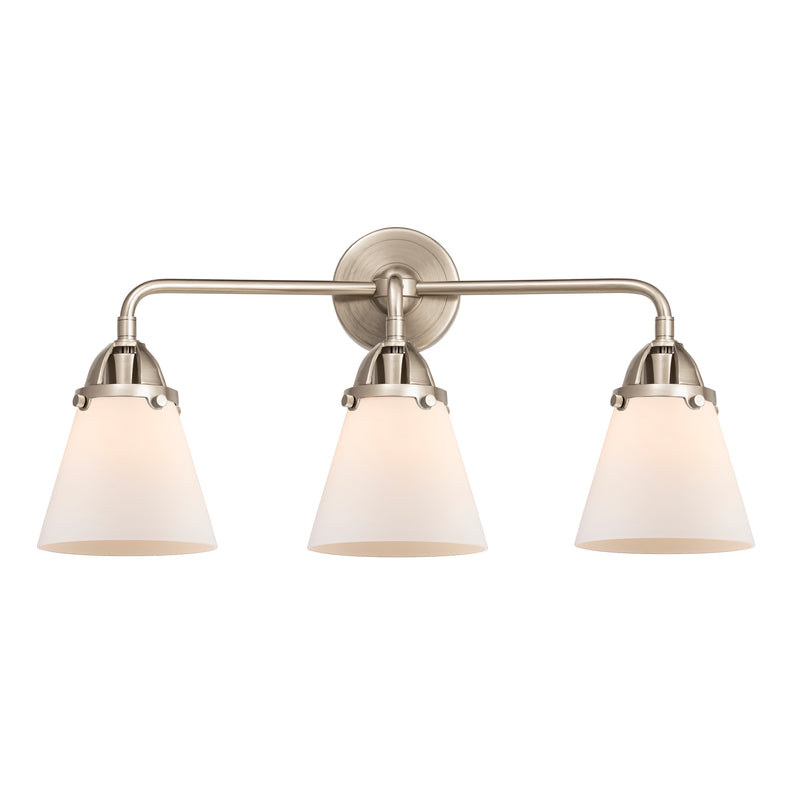 Innovations Lighting Small Cone 3 Light  24.25" Bath Vanity Light 288-3W-SN-G61