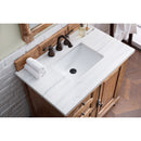 James Martin Providence 36" Driftwood Single Vanity with 3 cm Arctic Fall Solid Surface Top 238-105-5511-3AF