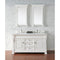 James Martin Brookfield 60" Bright White Double Vanity with 3 cm Classic White Quartz Top 147-V60D-BW-3CLW