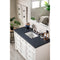 James Martin Bristol 48" Single Vanity Bright White with 3 cm Charcoal Soapstone Quartz Top 157-V48-BW-3CSP